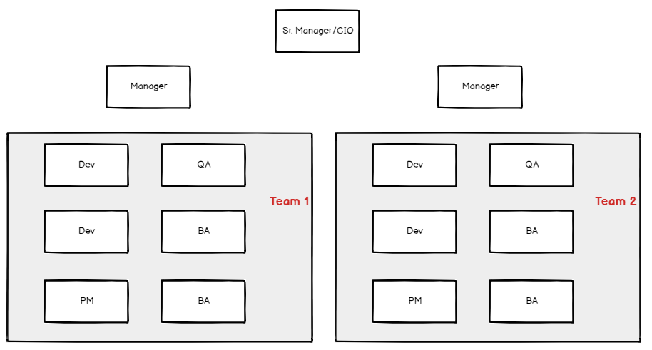 team-based org chart